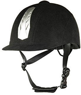 HKM Erwachsene Reithelm -New Air Stripe- mit Einstellrad9100 schwarz52-54 cm Hose, 9100 schwarz, 52-54 cm