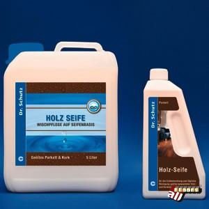 Dr Schutz Holz Seife Wischpflegemittel 5 Liter Wischpflegemittel für geölte und geölt-gewachste Holz- und Korkfußböden, hohe Reinigungskraft, Preis pro Pack