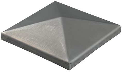 Alberts 866952 Stolphatt för fyrkantiga metallstolpar | för svetsning | Stål | 80 x 80 mm | Uppsättning om 10