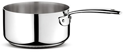 Lagostina Accademia Lagofusion Casseruola Fonda a Manico Lungo, Acciaio Inossidabile, Argento, 14 cm