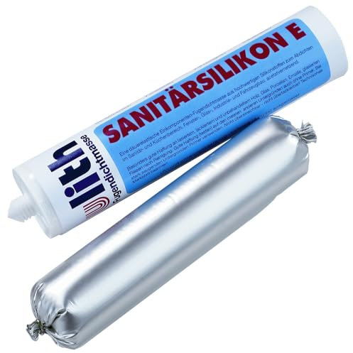 Ulith Cartuccia in silicone sanitario, grigio, 300 ml