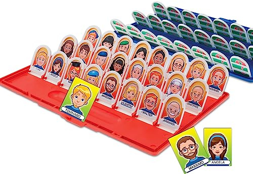 Teorema Giocattoli, Scopri Chi È, Il Classico Gioco da Tavolo di Deduzione e Logica, Indovina Chi è Il Personaggio, Gioco Interattivo per Bambini e Famiglie con Personaggi Misteriosi.