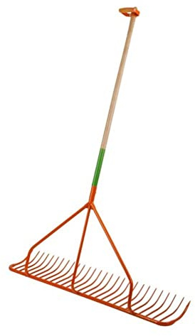 Kerbl Râteau à Main avec Tige extérieure et Manche 122 cm