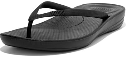 Fitflop Women's iqushion Ergonomic flip-Flops, Black, 4 UK