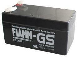 FIAMM Batteria al piombo FG20121 12,0 Volt 1.200 mAh con connettori da 4,8 mm