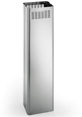 Falmec Lumina 2430 Dunstabzugshaube 800 m3/h, Inselhaube, Silber, 3 Geschwindigkeiten, LED, Schallwand, Poliert, Montage-Hardware, Drucktaste, 51 dB, 2430 mm
