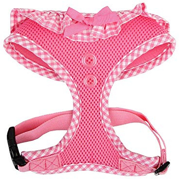 Authentic Puppia Vivien Harness, Pink, Medium