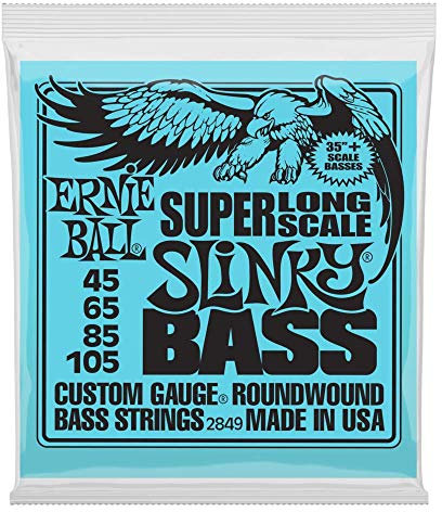 Ernie Ball Super Long Scale Slinky E-Bass-Saiten, Stärke 45–105
