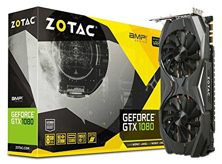 Zotac NVIDIA GeForce GTX 1080 8 GB AMP Edition Graphics Card - Black