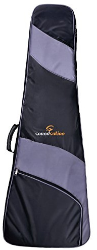 SOUNDSATION pgb-flyng V Tragetasche für elektrische Gitarre 120 x 48 x 10 cm schwarz/grau