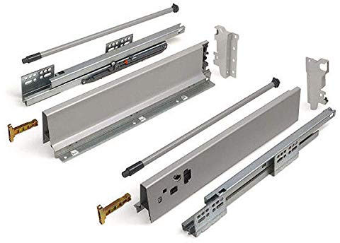 SOTECH Lådsystem SO-BOX Grå Höjd: 135 mm med Reling Djup: 350 mm Lådornas maximala belastning upp till 40 Kg Soft-Close