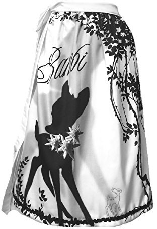 Förkläde, motiv Dirndl förkläde bambu, strass, svart chiffonborst