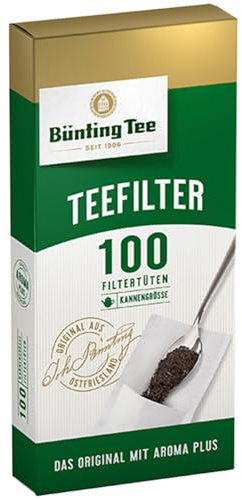 Bünting Tee Teefilter Kannengröße 10er Pack – Aroma-Plus – 10 x 100 Stück