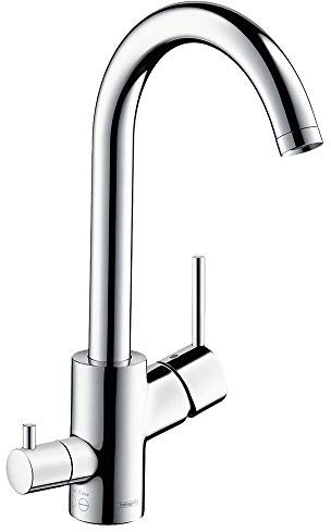 hansgrohe Talis S² Einhebel-Küchenarmatur mit Geräteabstellventil und Schwenkauslauf, Chrom