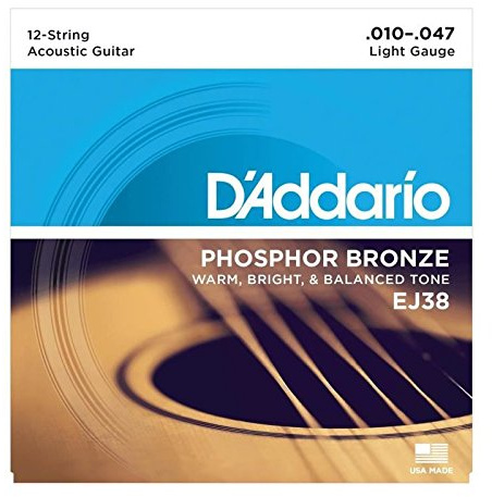 D'Addario EJ38 .010-047 · Set di corde per chitarra western e resonator