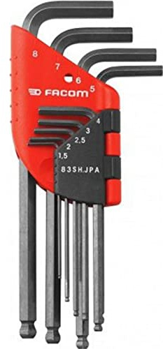 Facom Juego LLAVES MACHO ACODADAS 1,5 A 8 MM 83SH.JPAAPB