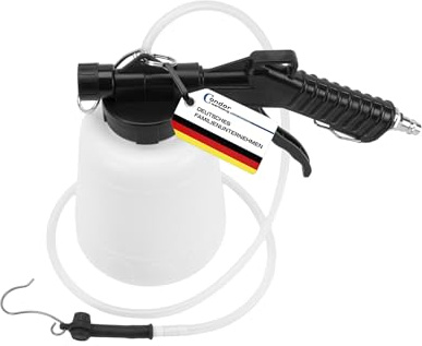 Condor Werkzeug 3551 | Bremsenentlüfter Druckluft | Bremsentlüftungs-Gerät | Entlüfter | 5-8 bar | 1 Liter Kapazität | inkl. Ablaufschlauch und Gummipfeife für Entlüfternippel