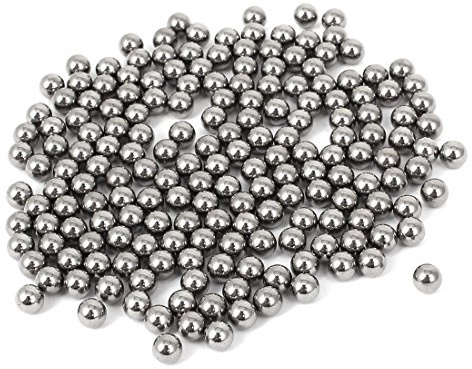 sourcing map 300 Stk.Fahrrad Radlager Kugellager Stahlkugeln Kohlestahl Kohlenstoffstahlkugeln 4 mm Durchmesser | Durchmesser 4 Mm, Gewicht 61 G, Ersatz Für Defekte Kugeln, Hohe Härte & Verschleißfestigkeit
