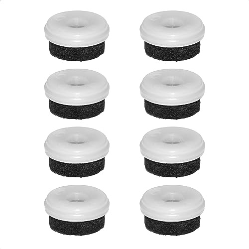 Wagner QuickClick® Filzgleiter Möbelgleiter Stuhlgleiter Ersatz - 8er-Set Ersatzgleiter austauschbar ersetzbar - Filz robust Natural - Durchmesser Ø 20 mm - für Basis Ø 20 mm - Made in DE - 15802300