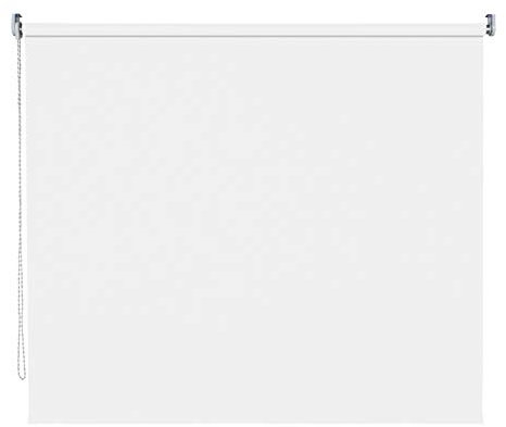 deko-raumshop Tageslichtrollo Seitenzugrollo Kettenzugrollo Rollo Vorhang lichtdurchlässig Blickdicht Farbe Weiß Breite 60-200 cm Sonnenschutz Sichtschutz Montage Wand und Decke (60 x 180 cm)