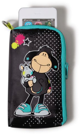 NICI 37083 - Handytäschchen Jolly Leroy und Mäh Ratte Nylon 9 x 15 cm