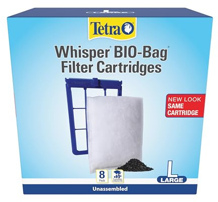 Tetra Whisper Bio-Bag Large Filter Cartridges for Aquariums, 8 Count
