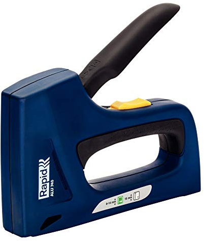 Rapid ALU740 Handtacker – Robuster Tacker aus Aluminium für Holz und Folien, für Klammern Typ 140 (6–14 mm) und Nägel Typ 8 (15 mm), Ergonomisch, Rückschlagfrei
