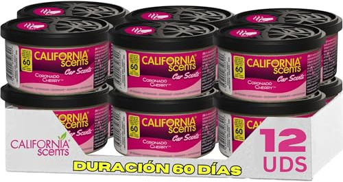 California Car Scents 8000034 Duftdosen Kirsche 12 Dosen inkl. 12Deckel, Violet, Set of 12