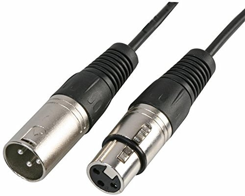 3 Pin XLR Microphone Male to Female Extension Cable 1.5m, 3m, 6m, 12m Mic Lead (6 metre)