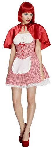 Fever, Damen Säbelrassler Kostüm, Kleid mit angebrachter Jacke und Hut, Größe: M, 27072