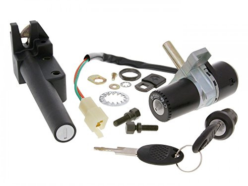 Juego de cerraduras para Aprilia SR50 Di-Tech, SR50 Street, Color Negro