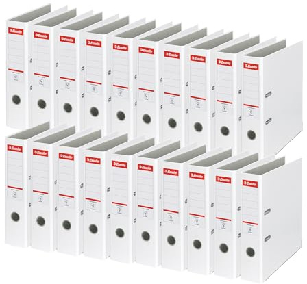 Esselte Ordner Eco 75mm weiß, 20 Stück