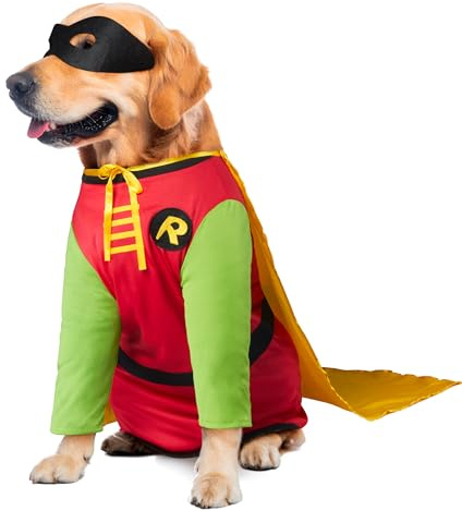 Rubies DC Comics Teen Titans Robin Pet Costume Animali Domestici, Come Mostrato, 3X
