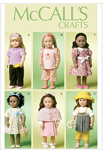Okänd Mc Call's mönster 6526 dockklänningar, dockklänning, muñeca, vestido stl. upp till 45 cm