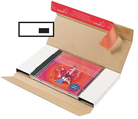 Jewelcase Versandbrief DIN lang, CP 042.21, Menge: 500 Stück, Farbe: weiß, Maxibrief, Karton