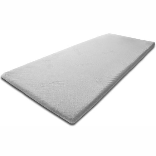 Boxspringbetten - Topper 100 cm x 200cm x 5cm Viscoelastische Matratzenauflage mit Bezug Härte 2 Visco Auflage Memory Matratze Gelschaum