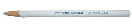 Dixon Chinagraph Pencils - White - Pack of 3