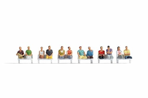 Noch H0 15250 Figuren-Set Sitzende Passagiere (ohne Beine, ohne Bänke)