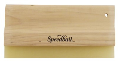 Speedball 12 Graphic Squeegee Urethane 70 Durometer, Yellow, High-Usage Applications, For Printing On Paper, Cardboard, Screen Lino Printing, Tool For Art & Craft Kit, Printing Ink