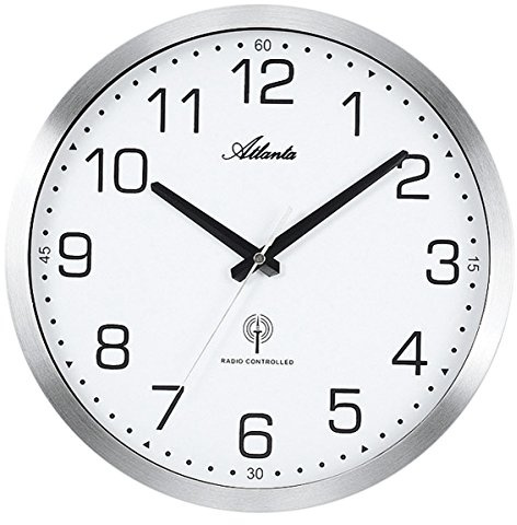 Atlanta väggklocka analog 408020485 408020485, Vitt, Modern