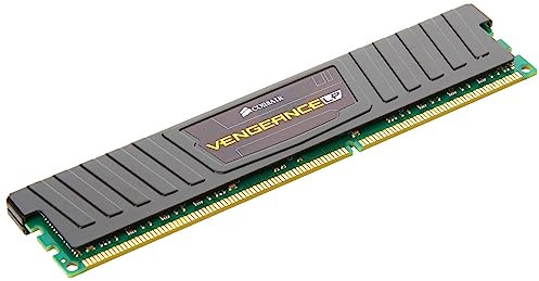 Corsair CML8GX3M1A1600C10 Vengeance Low Profile 8GB (1x8GB) DDR3 1600 Mhz CL10 XMP Performance Desktop Memory Schwarz