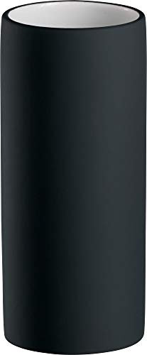 Kleine Wolke 5055926852 Pur Zahnputzbecher, schwarz, Maße 5,5 x10 cm