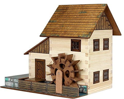 Walachia 8594036430167 - Nr. 16 Wassermühle Holz Modellbauset, Modellbahn Spur 1/ LGB