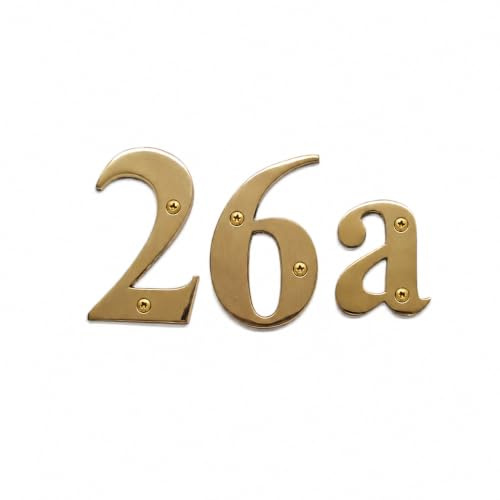 Brass 6 inch House Number 2