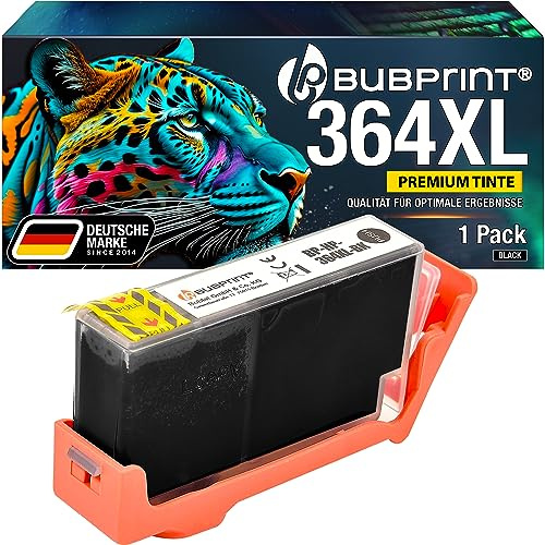 Bubprint Kompatibel Druckerpatrone als Ersatz für HP 364 XL 364XL für DeskJet 3070A 3520 OfficeJet 4620 4622 PhotoSmart 5510 5520 5524 6510 6520 7510 7520 B109-a B110 B110a C310a Schwarz