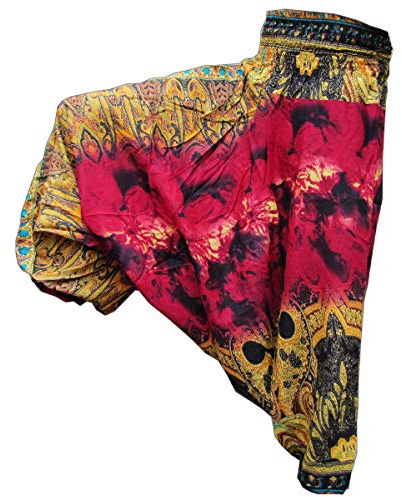 PANASIAM Aladin Batik Pants, L Batik in dark red