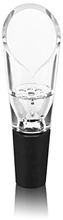 True Aerial Wine Aerator Pourer Spout, Instant In-Bottle Wine Aerator Spout for Red Wines, Drip-Free No-Spill Pouring, Enhances Flavor & Aroma, Home Bar Accessories, Host Gifts