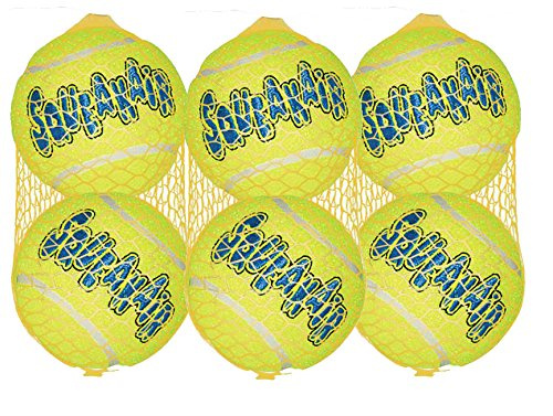 KONG Air Squeakers Tennisbälle, groß, 7,6 cm Durchmesser, 2 Stück