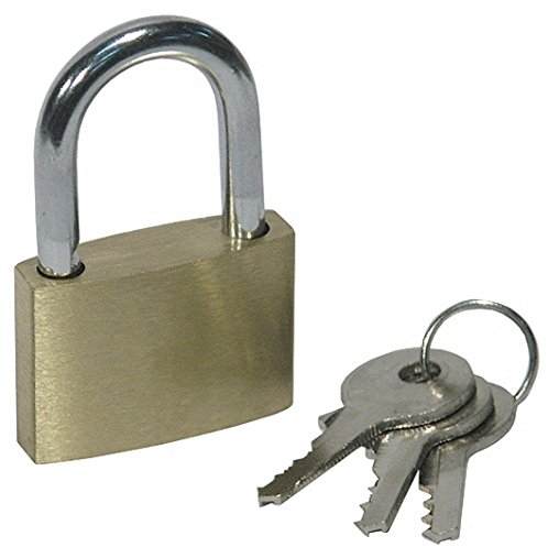 Mannesmann M413-25 Messing-Vorhangschloss 25mm Körper aus Messing, Bügel Stahl