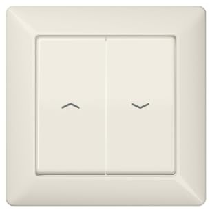 Jung as500 - Tecla para Interruptor pulsador persiana Placa compacta Blanco Marfil